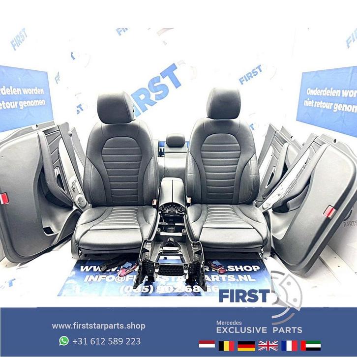 W253 GLC AMG STOELEN GLC43 GLC63 COMPLEET INTERIEUR ZWART LE, Auto-onderdelen, Interieur en Bekleding, Mercedes-Benz, Gebruikt