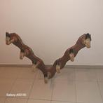 Porte manteau avec pieds de biches, Maison & Meubles, Accessoires pour la Maison | Portemanteaux, Enlèvement, Utilisé, Bois, Portemanteau mural