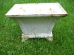 jardinière rectangulaire en fonte pat blanc-rouillé, Enlèvement, Neuf