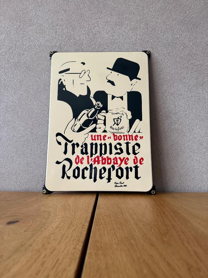 Emaille bord Rochefort, Collections, Marques de bière, Neuf, Enlèvement