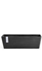 Rechthoekige donkergrijze plantenbak Bruges Ecopots - 2stuks, Ophalen, Kunststof, Gebruikt, Minder dan 30 cm