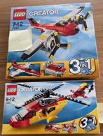 Lego Creator Vliegtuig 7292 + Helicopter 5866, Ophalen, Complete set, Lego