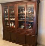 Prachtige Engelse vitrinekast, Ophalen, Zo goed als nieuw, Eikenhout