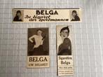 3 zeer oude knipsels van BELGA SIGARETTEN, Ophalen of Verzenden, Gebruikt