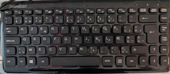 Perixx Periboard 407 minitoetsenbord (AZERTY), Computers en Software, Toetsenborden, Nieuw, Azerty, Ophalen of Verzenden