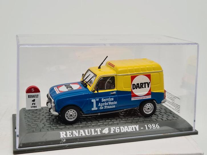 Renault 4 (1986) F6 Darty - 1/43, Hobby en Vrije tijd, Modelauto's | 1:43, Zo goed als nieuw, Auto, Overige merken, Verzenden
