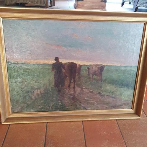 Schilderij van Franz De Vadder olie op doek, Antiek en Kunst, Kunst | Schilderijen | Klassiek, Ophalen