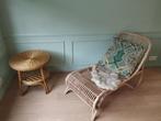 rotan ligstoel/ligbed, Huis en Inrichting, Zetels | Zetels en Chaises Longues, Ophalen, Eenpersoons, Riet of Rotan, Zo goed als nieuw