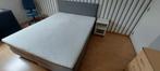 Boxspring, Huis en Inrichting, Slaapkamer | Bedden, Ophalen, Zo goed als nieuw, Grijs