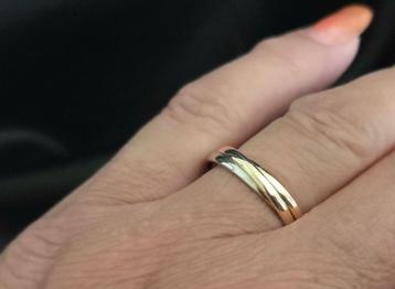 Vintage tri-color gouden ring. 2025/569 beschikbaar voor biedingen
