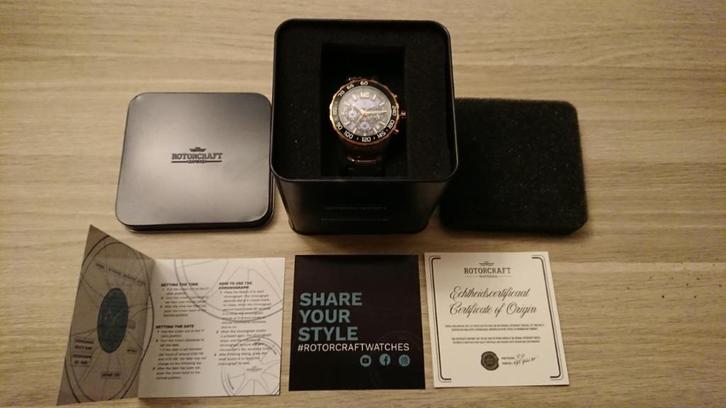Montre Rotorcraft Oslo RC3904, Handtassen en Accessoires, Horloges | Heren, Nieuw, Polshorloge, Overige merken, Staal, Staal, Ophalen