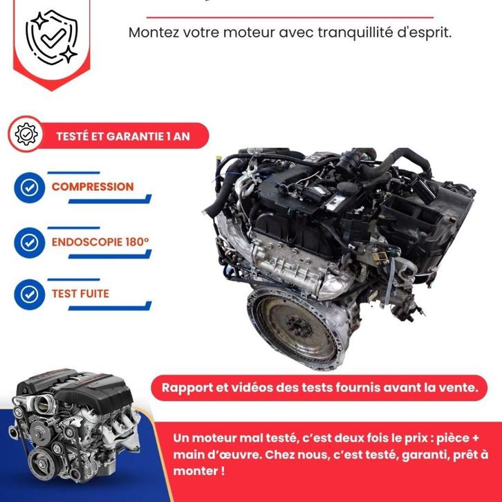 Complete motor Mercedes klasse c220 c250 glc 220, Auto-onderdelen, Motor en Toebehoren, Mercedes-Benz, Nieuw, Ophalen of Verzenden