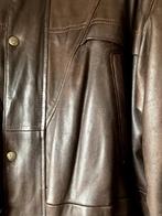 Lederen jas, Ophalen of Verzenden, Gedragen, Maat 48/50 (M), Bruin