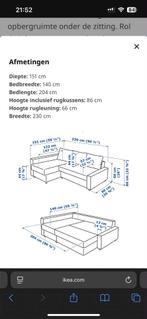 Zetelbed, Huis en Inrichting, Ophalen, Tweepersoons, 140 cm, Zo goed als nieuw