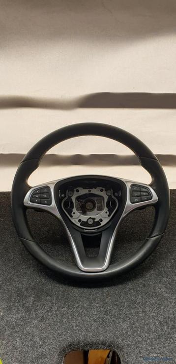 Leder stuurwiel W205 C-klasse Mercedes 0005605003 Flippers s beschikbaar voor biedingen
