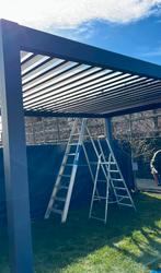 Volledige terrasoverkapping met panoramisch dak, Ophalen, Zo goed als nieuw, Veranda