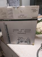 Te koop ps2 slim grijs in doos, Games en Spelcomputers, Spelcomputers | Sony PlayStation 2, Ophalen, Gebruikt, Slim