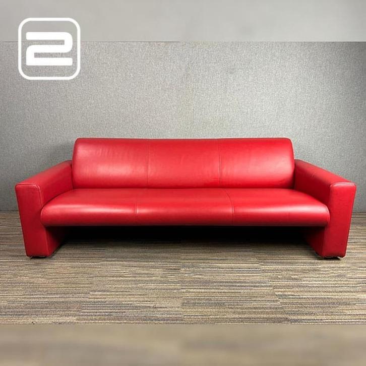 ARTIFORT 691 Collectie zetel in leder, Huis en Inrichting, Zetels | Zetels, Zo goed als nieuw, Rechte bank, Driepersoons, 200 tot 250 cm