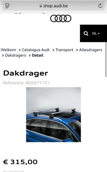 Dakdragers Audi Q5 , Q5 Sportback , SQ5 NIEUW  beschikbaar voor biedingen
