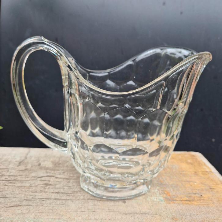 Waterkruik, ´Ecailles´ Val Saint Lambert, Luxval, Antiek en Kunst, Antiek | Glaswerk en Kristal, Ophalen of Verzenden