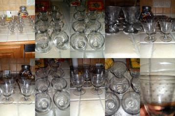 lot de verre en cristaux beschikbaar voor biedingen