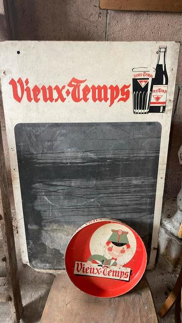 BIERE VIEUX TEMPS - bord en dienblad, Verzamelen, Biermerken, Ophalen
