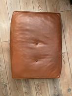 leren vloerkussen, Huis en Inrichting, Ophalen, 50 tot 75 cm, Leer, Zo goed als nieuw