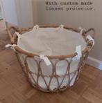 handgemaakte bamboe mand 54x39cm, Huis en Inrichting, Ophalen, Zo goed als nieuw
