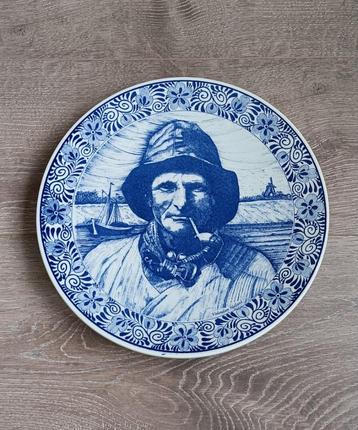 Assiette Chemkefa Volendam Holland bleue Delft 29 cm, Enlèvement ou Envoi