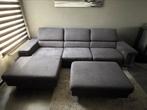 Zetel met relaxgedeelte en poef, Ophalen, 250 tot 300 cm, Gebruikt, Hoekbank