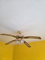 hanglamp met ventilator, Huis en Inrichting, Ophalen, Gebruikt, Glas, Minder dan 50 cm