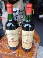 2 flessen rode wijn st emilion 1973, Verzamelen, Wijnen, Ophalen, Zo goed als nieuw, Rode wijn