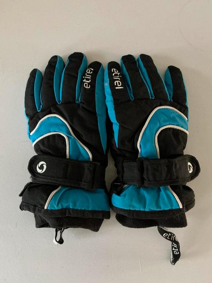 Kinderskihandschoenen Etirel – maat 4 – blauw/zwart ️, Kleding | Heren, Mutsen, Sjaals en Handschoenen, Zo goed als nieuw, Ophalen of Verzenden