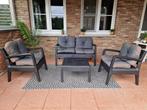 Loungeset antreciet, Tuin en Terras, Tuinsets en Loungesets, Kunststof, Bank, 4 zitplaatsen, Zo goed als nieuw