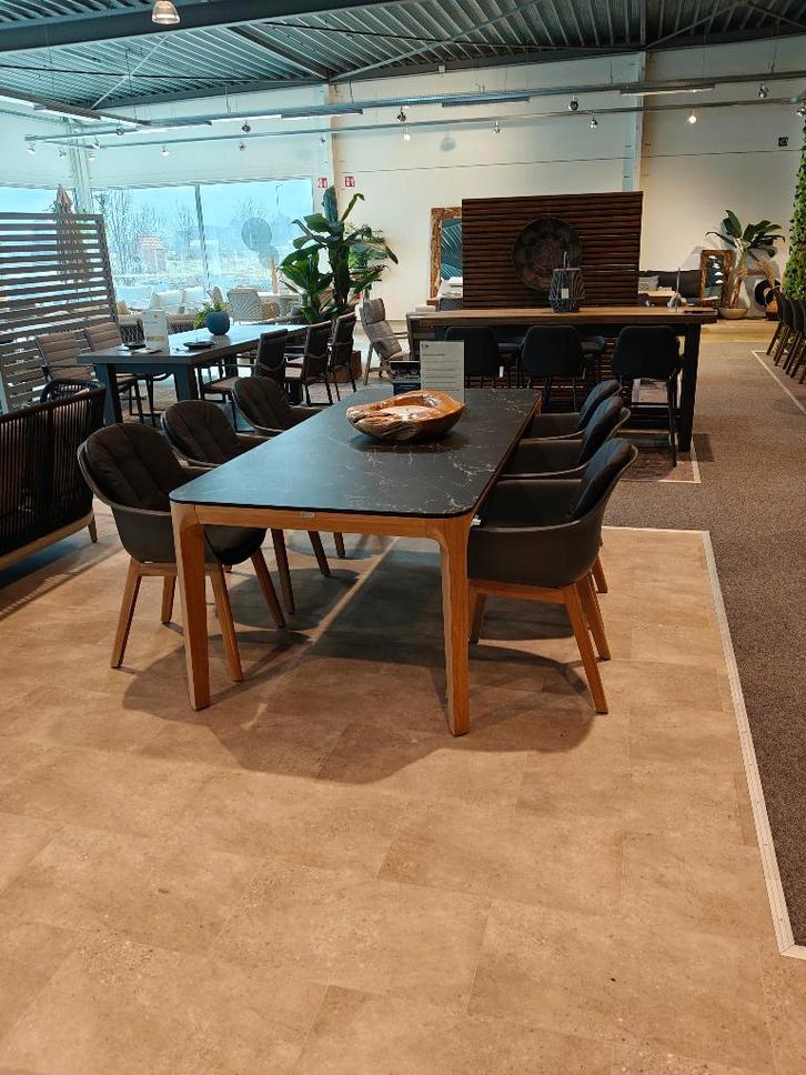 Santa Cruz dining, Jardin & Terrasse, Tables de jardin, Comme neuf, Rectangulaire, Bois de teck, Enlèvement