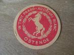 BIERVILTJE SOUS-BOCK R/V OSTENDE WIT PAARD CHEVAL BLANC, Ophalen of Verzenden, Gebruikt, Viltje(s)