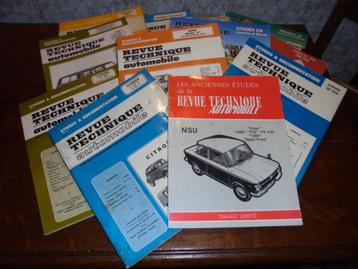 1 LOTde 12 ANC. REVUES . TECH .AUTOMOBILES BON ETAT beschikbaar voor biedingen