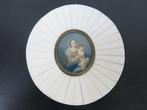 Miniatuur schilderij Avorio lijst D.M. 19e eeuw, Antiek en Kunst, Ophalen of Verzenden