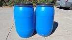 Plastic drum 200l (25 beschikbaar), Tuin en Terras, 150 liter of meer, Ophalen, Gebruikt, Kunststof