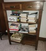 petite bibliothèque ou étagère en chêne avec 2 tiroirs, Maison & Meubles, Armoires | Étagères, Enlèvement