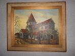 oud schilderij van Kerk in Sint-Baafs-Vijve, Enlèvement ou Envoi