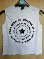 topje kind wit girl online maat 112   S, Kinderen en Baby's, Ophalen of Verzenden, Zo goed als nieuw, Meisje, Shirt of Longsleeve