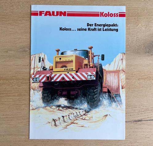 Faun Koloss DE 1988 brochure / Prospekt 109/IV 88/2/Bi, Livres, Autos | Brochures & Magazines, Utilisé, Autres marques, Enlèvement ou Envoi