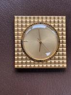 Petit réveil plaqué or Jaeger -Lecoultre de 1965, Antiquités & Art, Enlèvement ou Envoi