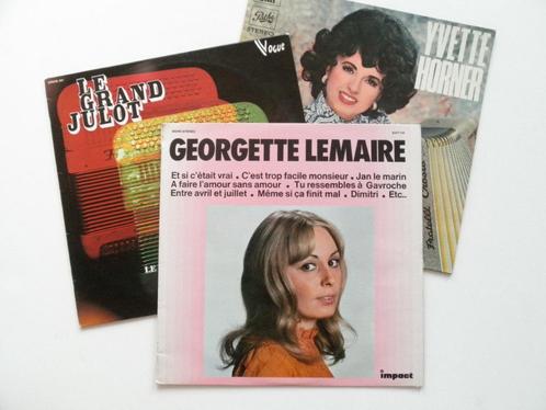 Lot 2 vinyles 33 T chanson française et Musette accordéon, Cd's en Dvd's, Vinyl | Overige Vinyl, Gebruikt, 12 inch, Ophalen of Verzenden
