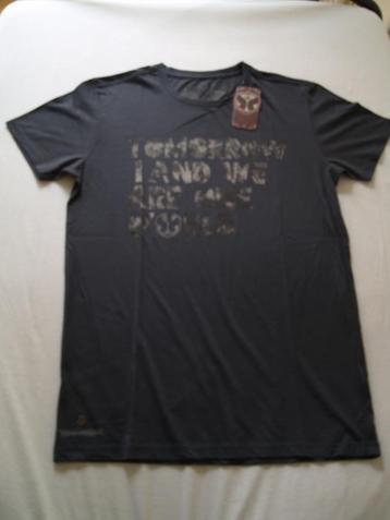 Tomorrowland, TML T-shirt, maat L, grijs, asphalt -NEW-