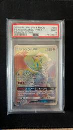 Reshiram GX 060 dragon storm pokemon psa9, Ophalen of Verzenden, Zo goed als nieuw