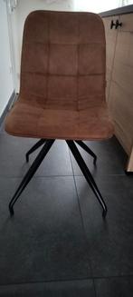 4 mooie cognac kleur eetkamer stoelen, Huis en Inrichting, Ophalen of Verzenden, Zo goed als nieuw