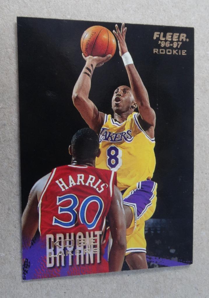 96-97 Fleer #203 Kobe Bryant, recrue, Envoi, Neuf, Image
