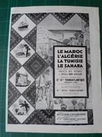 Transport maritime - pub.papier Cie Gén.transatlantique-1928, Ophalen of Verzenden, Gebruikt, Motorboot, Overige typen